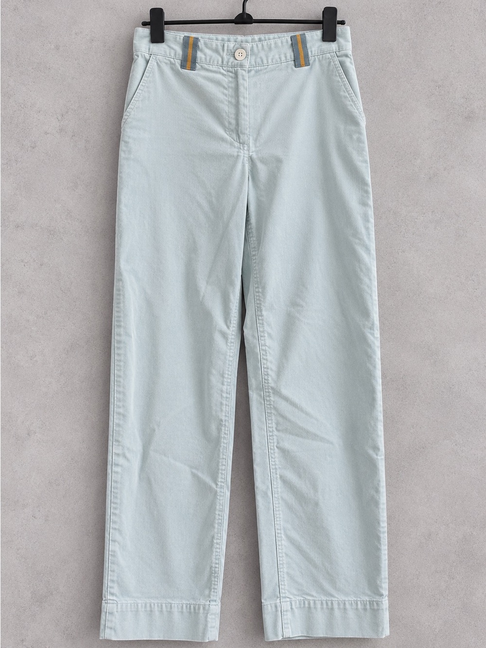 Rag and Bones women’s size 0 light blue corduroy pants straight leg contrast